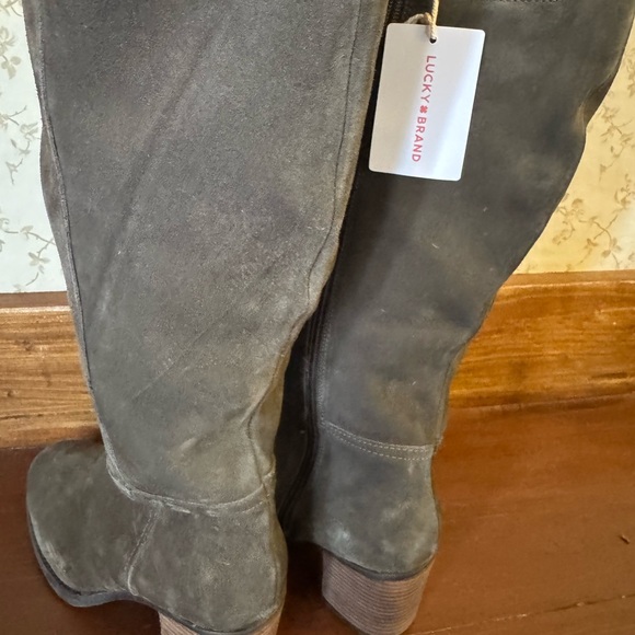 Lucky Brand Knee High Boots in Olive - Picture 5 of 8